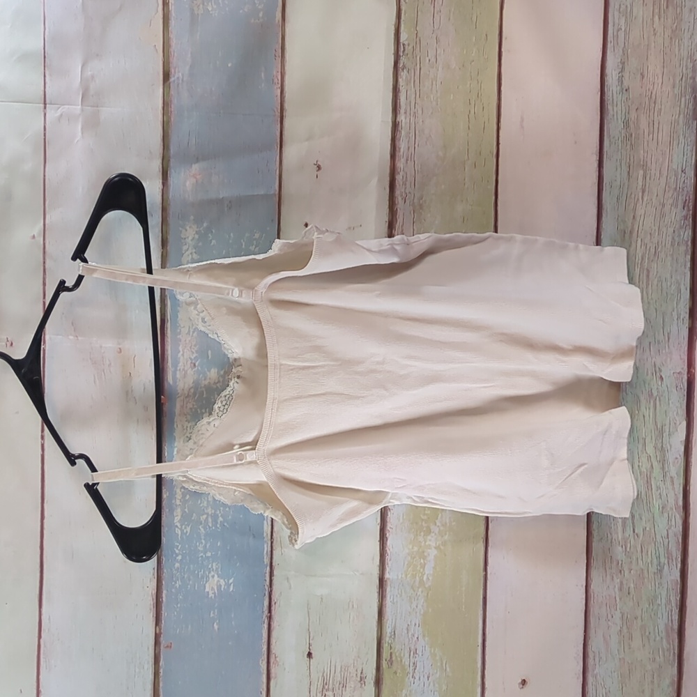 Faded Glory Cream Ribbed Cami - Picture 5 of 5